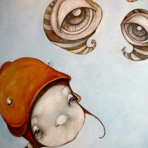 "Not Searching for New Paths but in finding Eyes" by Jenna Colby