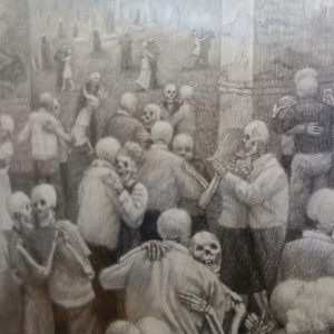 "Dance Hall of the Corpse Couples " by Laurie Lipton 