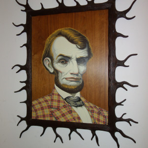 "Wood Lincoln" by Mark Ryden 