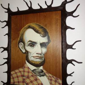 "Wood Lincoln" by Mark Ryden 