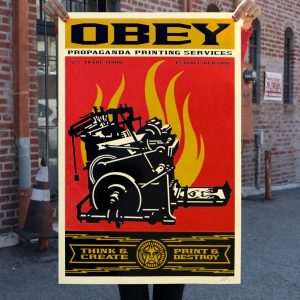 PRINT AND DESTROY by Shepard Fairey 