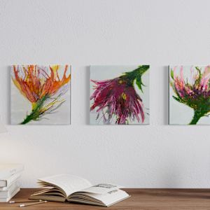 Just Resting by Lisa Libretto  Image: triptych with 2 other paintings from this series