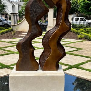 Us 3/10 by Scott Gentry Sculpture  Image: "Us #2 of 10" installed at private residence.