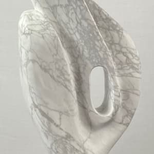 Blossom by Scott Gentry Sculpture  Image: BLOSSOM by Scott Gentry Sculpture. Calacatta marble measuring 19Hx8Wx7D inches.