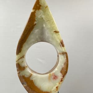 Ascension by Scott Gentry Sculpture  Image: ASCENSION, by Scott Gentry Sculpture, is carved from Persian Onyx and measures 28Hx12Wx8D inches.