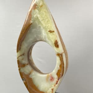 Ascension by Scott Gentry Sculpture  Image: ASCENSION, by Scott Gentry Sculpture, is carved from Persian Onyx and measures 28Hx12Wx8D inches.