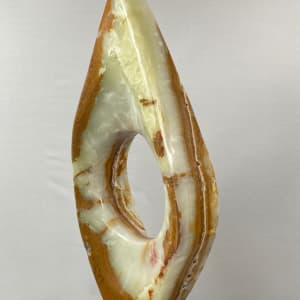 Ascension by Scott Gentry Sculpture  Image: ASCENSION, by Scott Gentry Sculpture, is carved from Persian Onyx and measures 28Hx12Wx8D inches.