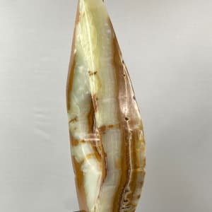Ascension by Scott Gentry Sculpture  Image: ASCENSION, by Scott Gentry Sculpture, is carved from Persian Onyx and measures 28Hx12Wx8D inches.