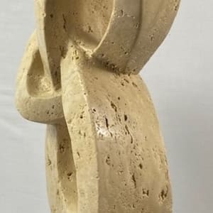 Lover's Knot by Scott Gentry Sculpture  Image: "Lover's Knot" by Scott Gentry Sculpture. Carved from Roman travertine and measuring 26Hx13Wx8D inches.