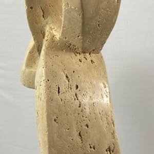 Lover's Knot by Scott Gentry Sculpture  Image: "Lover's Knot" by Scott Gentry Sculpture. Carved from Roman travertine and measuring 26Hx13Wx8D inches.