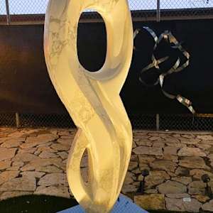 Muse of Light by Scott Gentry Sculpture  Image: Fall Gallery Night 2024 in Fort Worth, Texas. "Muse of Light" by Scott Gentry.