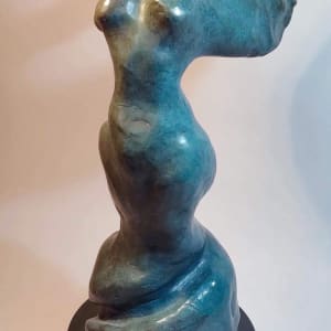 Victory (Bronze Enlargement) by Scott Gentry Sculpture  Image: Victory bronze with blue patina