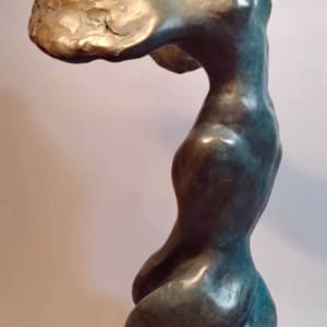 Victory (Bronze Enlargement) by Scott Gentry Sculpture  Image: Victory bronze with antique french blue patina