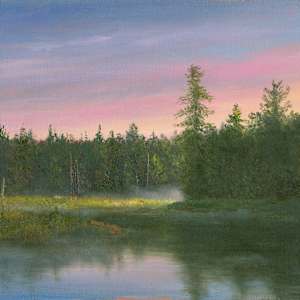 Sunrise from my favorite ADK guardrail by Tarryl Gabel