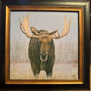 Moose print by Tarryl Gabel