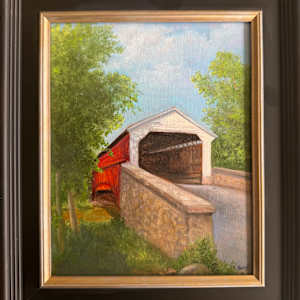 Pleasantville Covered Bridge - Oley PA by Tarryl Gabel, Image 1.