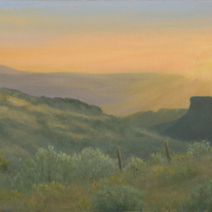 Santa Fe Sunrise by Tarryl Gabel