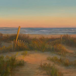 Sunset over the dunes by Tarryl Gabel