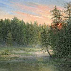 Sunbreaking over the marsh, ADKS by Tarryl Gabel, Image 1.
