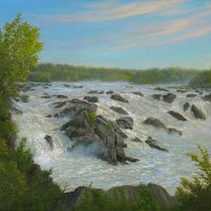 Springs Rains bring roaring falls- Great Falls by Tarryl Gabel