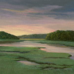Sundown over Jones Salt Marsh, Gloucester MA by Tarryl Gabel
