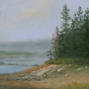 Misty Shoreline-Schoodic Peninsula, Acadia Maine by Tarryl Gabel