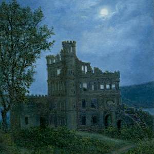 Moonlit Ruins, Bannerman's Castle by Tarryl Gabel