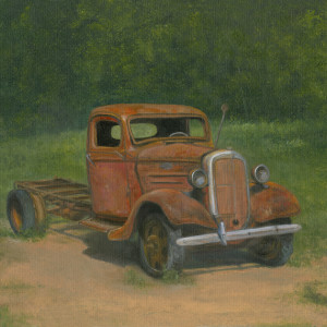 Old Rusty Red Chevy Truck by Tarryl Gabel