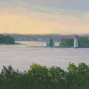 Rock Island Lighthouse from Wellsley Island by Tarryl Gabel