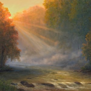 Sun breaking through the mist by Tarryl Gabel