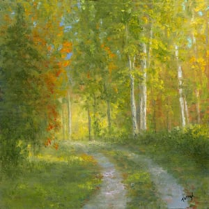 Sunlit Birches by Tarryl Gabel