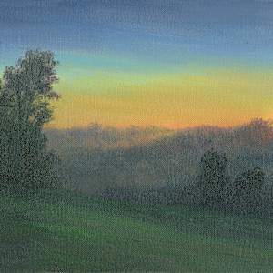 Sunrise and Mist, Willow Vale Dr. by Tarryl Gabel