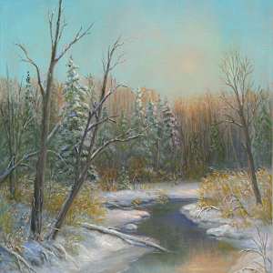 Winding Creek, Winter Morning by Tarryl Gabel, Image 1.