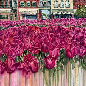 East Side of the Square in May by Andrea VanWyk, Image 1.