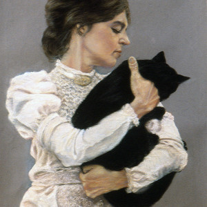 Women With Cat (aka Merrilyn Duzy as Cecilia Beaux) by Merrilyn Duzy