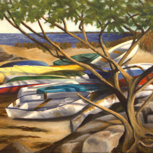 BOATS IN THE SHADE by Brenda Francis
