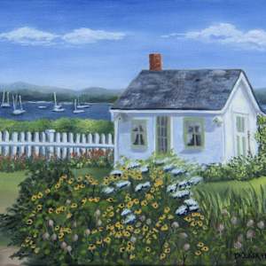 Little Coastal Cottage in Maine by Brenda Francis, Image 1.