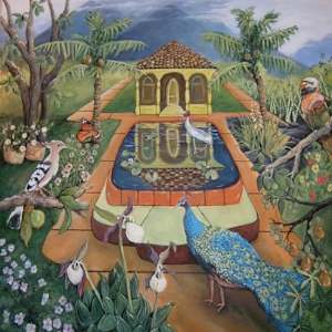 Garden of India mural. Created by artist Rick Citta, Wisconsin USA by Rick Citta