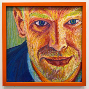 Steven by Gyan Samara  Image:  Orange frame with museum glass.