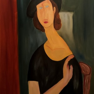 Jeanne Hebuterne, inspired by Modigliani by Brianah Robinson