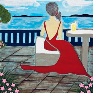 Lady in Red by Emerita Cross