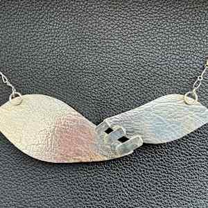 Convergence: Moroccan Seam Agate Necklace by Jane Cooper Hong, Image 4.