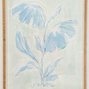 Blue Palm Leaves No. 2 by Elizabeth Bernheisel 