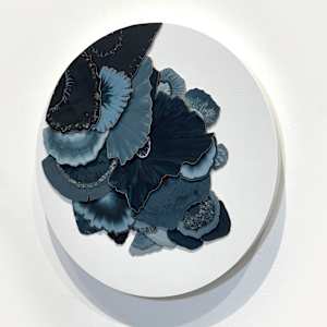 Blue Polypore Round I by Natale Adgnot