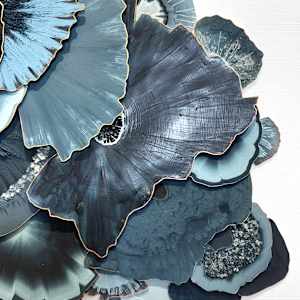 Blue Polypore Round I by Natale Adgnot 