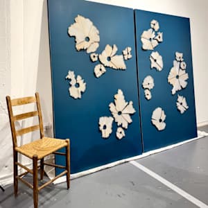 Teal Pencil Shavings by Natale Adgnot