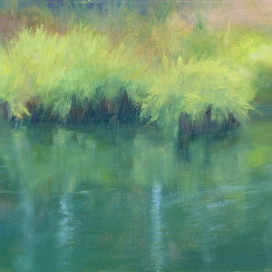 Spring River Greenery by Julie Gowing Hayes