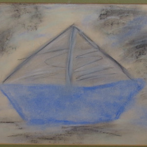 Blue Boat by Unidentified