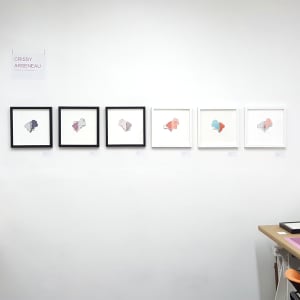Warming Trend by Crissy Arseneau  Image: Cloud City | Looking Up grouping. Framed to 12x12 in. (frame outer dimensions approx. 13x13x1.25 in.).