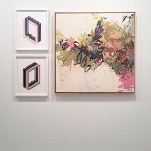 We Could Dream This Night Away by Crissy Arseneau  Image: Works by Crissy Arseneau and Andrea Soos. Little Distance exhibition at Parker Street Gallery, November 2025.